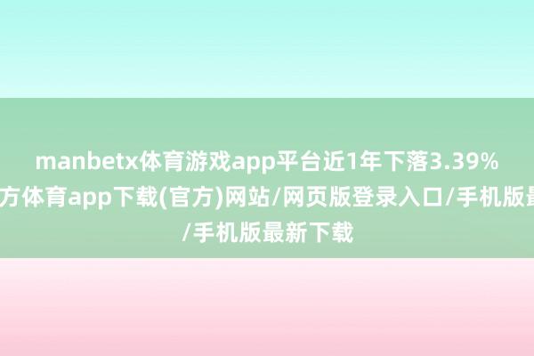 manbetx体育游戏app平台近1年下落3.39%-万博官方体育app下载(官方)网站/网页版登录入口/手机版最新下载