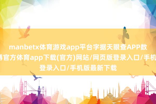 manbetx体育游戏app平台字据天眼查APP数据整理-万博官方体育app下载(官方)网站/网页版登录入口/手机版最新下载