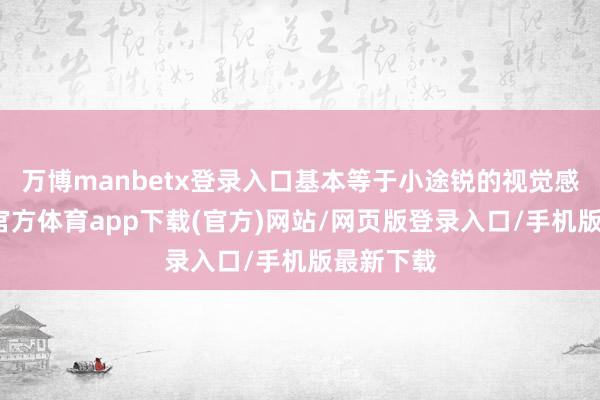 万博manbetx登录入口基本等于小途锐的视觉感受-万博官方体育app下载(官方)网站/网页版登录入口/手机版最新下载